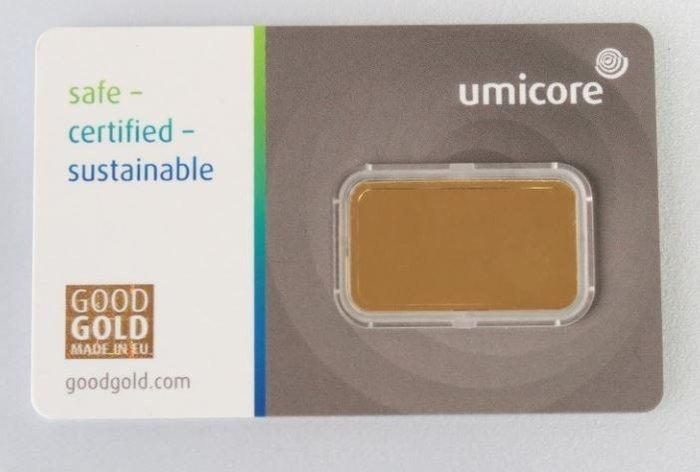 10 gram - Goud .999 - Umicore, Belgium, Timbres & Monnaies, Métaux nobles & Lingots
