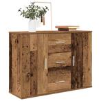 vidaXL Dressoir 90x29,5x65 cm bewerkt hout oud houtkleurig, Verzenden, Nieuw