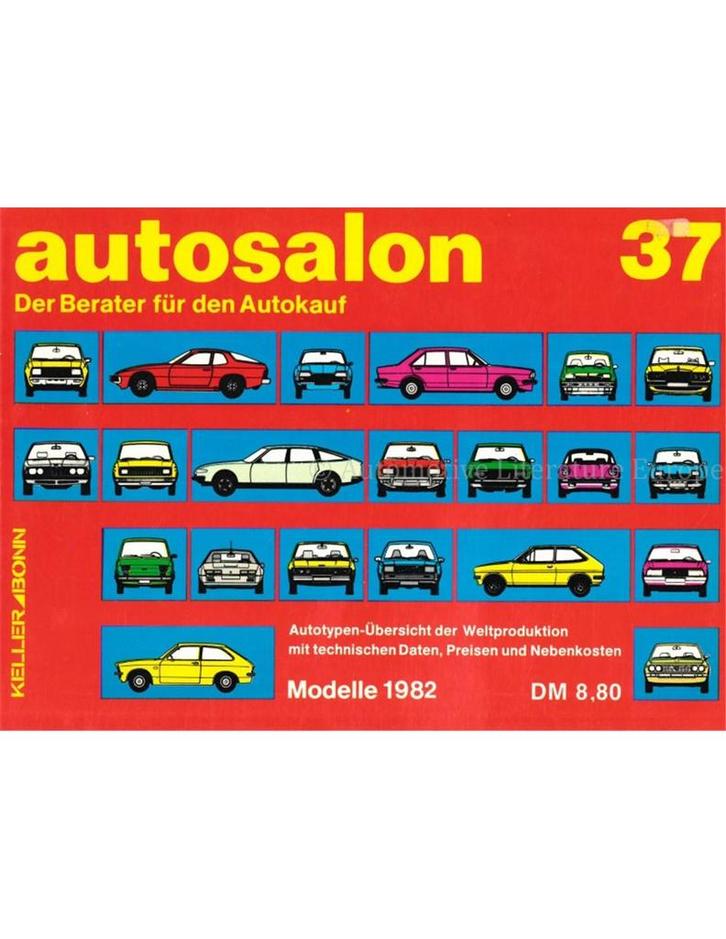 1982 AUTOSALON 37, Boeken, Auto's | Boeken