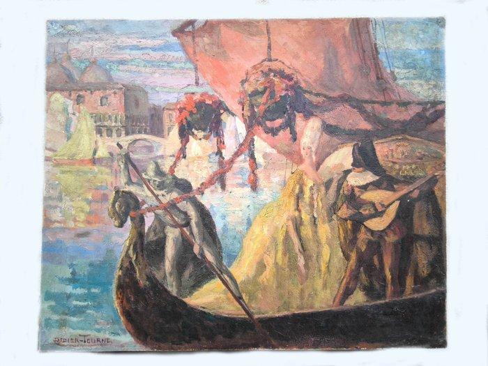 Jean Didier-Tourné (1882-1917) - Retour de bal, Venise, Antiquités & Art, Art | Peinture | Classique