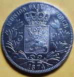 België. Leopold II. 5 Francs 1874 (Zonder minimumprijs)