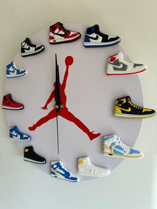 Wandklok - Nike Jordan Publicitário Vintage - Plastic,, Antiek en Kunst, Kunst | Designobjecten