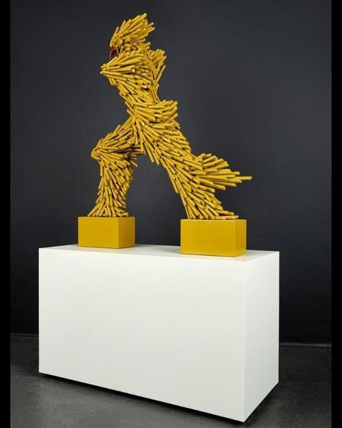 Gabor M Szoke - The Walking Puliman Hommage à Boccioni’s, Antiek en Kunst, Kunst | Schilderijen | Modern