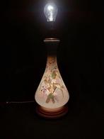 Lamp - Art Nouveau-bloemen - Opaline glas - Dubbele