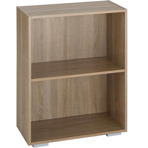 Boekenrek Lexi 2 vakken 60x30x77cm - Licht hout, eiken Sonom, Maison & Meubles, Maison & Meubles | Autre, Envoi