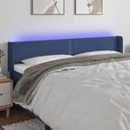 vidaXL Tête de lit à LED Bleu 183x16x78/88 cm Tissu, Neuf, Verzenden