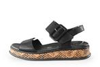 Rieker Sandalen in maat 40 Zwart | 5% extra korting, Verzenden, Zwart, Sandalen of Muiltjes, Zo goed als nieuw