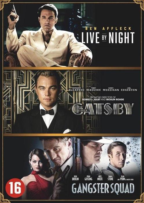 Live By Night, The Great Gatsby & Gangster Squad op DVD, Cd's en Dvd's, Dvd's | Drama, Nieuw in verpakking, Verzenden