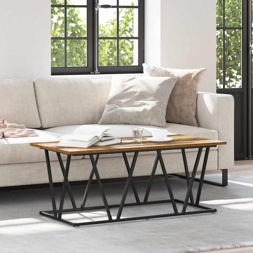 vidaXL Koffietafel in Oude Hout 100x50x40 cm Gecomposeerd, Huis en Inrichting, Tafels | Salontafels, Nieuw, Verzenden