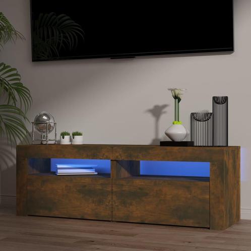 vidaXL Tv-meubel met LED-verlichting 120x35x40 cm sonoma, Huis en Inrichting, Kasten |Televisiemeubels, Nieuw, Verzenden