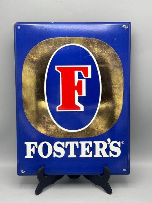 Foster’s emaille Reclamebord Blekotec GmbH - Panneau - Émail, Antiek en Kunst, Antiek | Wandborden en Tegels