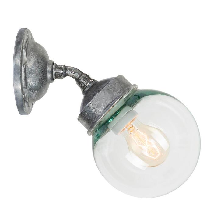 Stal- & Boerderijlampen Forty-Five Rond Muurlamp Zilver, Tuin en Terras, Buitenverlichting, Verzenden