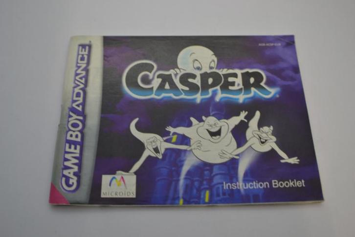 Casper (GBA EUR MANUAL), Games en Spelcomputers, Spelcomputers | Nintendo Consoles | Accessoires