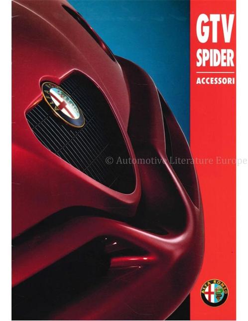 1997 ALFA ROMEO GTV | SPIDER ACCESSOIRES BROCHURE, Boeken, Auto's | Folders en Tijdschriften