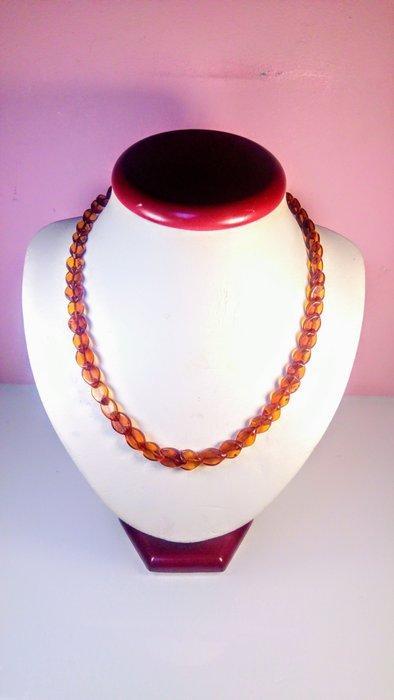 Halsketting - Barnsteen - Cognac colour Baltic Amber -, Verzamelen, Mineralen en Fossielen