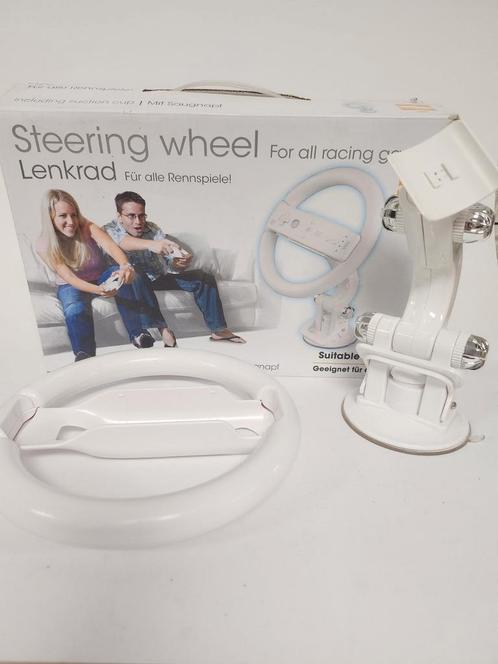 Steering Wheel in doos Nintendo Wii, Games en Spelcomputers, Spelcomputers | Nintendo Consoles | Accessoires, Zo goed als nieuw