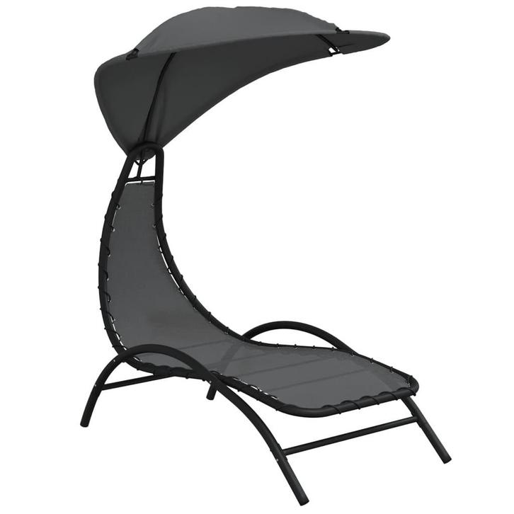 Ligbed Stof/Staal -61% - Koopje! Comfortabel Zonnen, Tuin en Terras, Ligbedden, Nieuw, Textileen, Verzenden