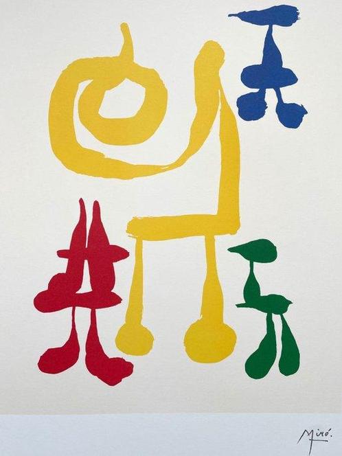Joan Miro (1893-1983) - Parler Seul - lithographic print, Antiek en Kunst, Kunst | Tekeningen en Fotografie