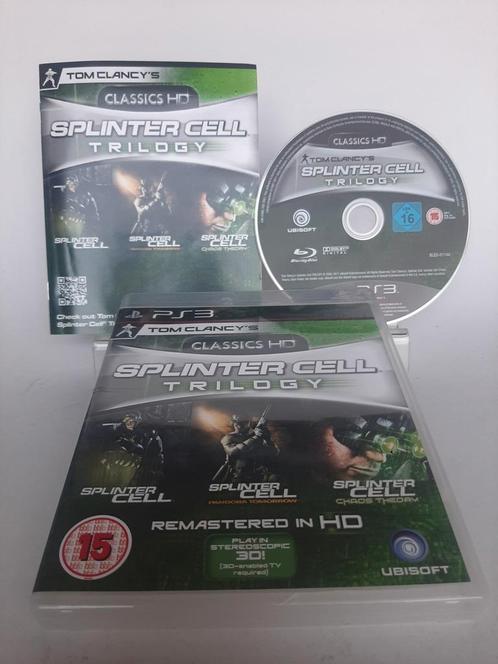 Tom Clancys Splinter Cell Trilogy Playstation 3, Consoles de jeu & Jeux vidéo, Jeux | Sony PlayStation 3, Enlèvement ou Envoi