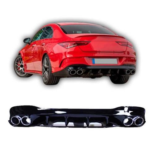 Diffuser voor mercedes cla c118 x118 w118 amg line dubbele c, Auto-onderdelen, Carrosserie