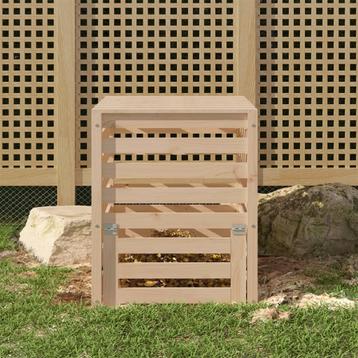 vidaXL Compostbak 63,5x63,5x77,5 cm massief grenenhout, Verzenden