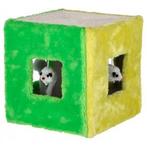 Sisalspeelgoed würfel 20 x 20 x 20 cm, groen/geel - kerbl
