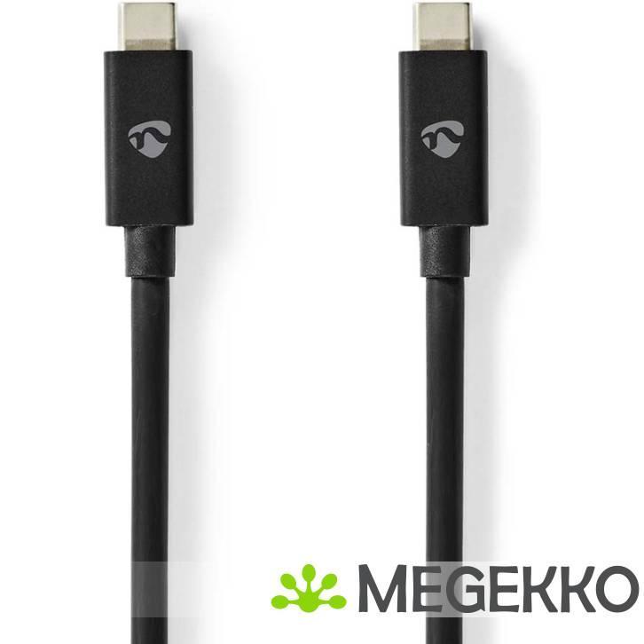 Nedis USB4 Gen 2x2 20Gbps 240W USB Type-C 2m Zwart, Informatique & Logiciels, Ordinateurs & Logiciels Autre, Envoi