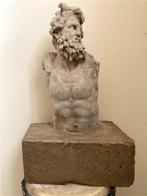 sculptuur, Dorso Menelao - 39 cm - Steen voetbal