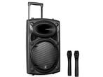 Qtx QR15PA Mobiele Speaker 15 800W USB/SD/VHF Zwart New, Muziek en Instrumenten, Microfoons, Nieuw