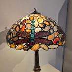 Lampe de table - Laiton, Agate, Métal - Lampe de table au