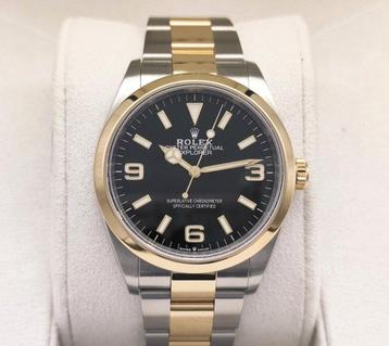 Rolex - Explorer 36 Yellow Gold & Steel Midsize - 124273 -, Handtassen en Accessoires, Nieuw