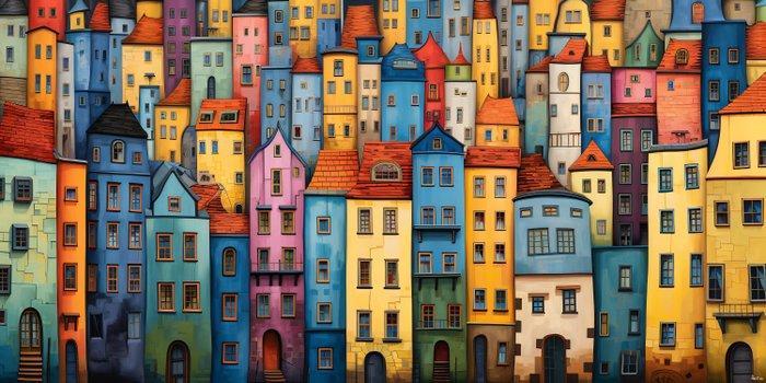 Felix van Horst - Chroma City (XXL), Antiek en Kunst, Kunst | Designobjecten