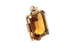 Pendentif - 14 carats Or jaune -  28.40ct. tw. Citrine, Handtassen en Accessoires, Antieke sieraden