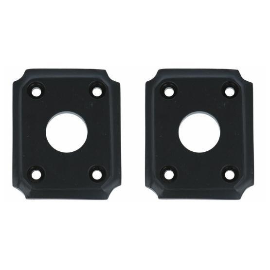 Set van twee rozetten Arlon ijzer zwart, Doe-het-zelf en Bouw, Deuren en Vliegenramen, Nieuw