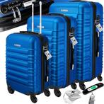 KESSER® Reiskofferset - 3-delig - ABS- Kofferset - Blauw, Kleding | Dames, Verzenden, Nieuw