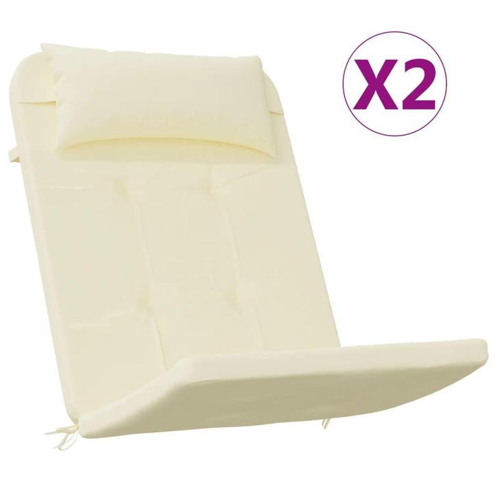 Tuinkussens Creme Adirondack (2st) | Retour Deal | Watera..., Tuin en Terras, Tuinmeubel-accessoires, Nieuw, Verzenden