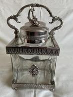 Fabbri - Pot - Glazen voorraad potten met dolfijnen doppen, Antiek en Kunst