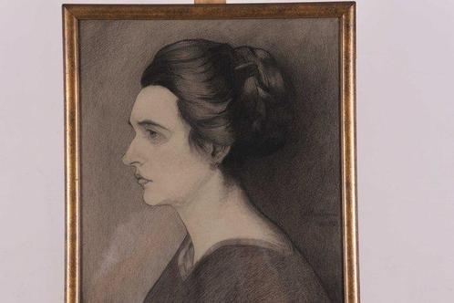 Nicolaas Pieneman (1880-1938) - Portret van een vrouw, Antiek en Kunst, Kunst | Schilderijen | Klassiek