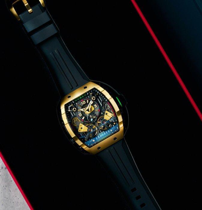 Nubeo - MAGELLAN - Double Barrel - Automatic - Swiss Newlite, Handtassen en Accessoires, Horloges | Heren