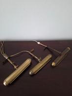 Lamp (3) - Messing - Schilderij/pianolampjes, Antiek en Kunst, Curiosa en Brocante