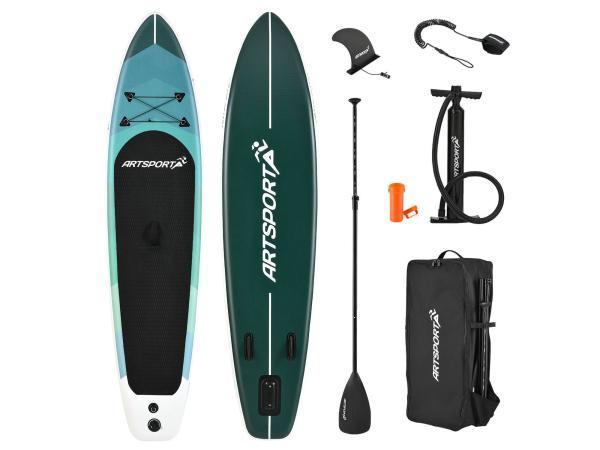 Veiling - Opblaasbaar SUP Board - Blue Wave - Incl. toebehor, Watersport en Boten, Suppen, Nieuw