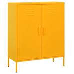 vidaXL Armoire de rangement Jaune moutarde 80x35x101,5, Maison & Meubles, Verzenden, Neuf