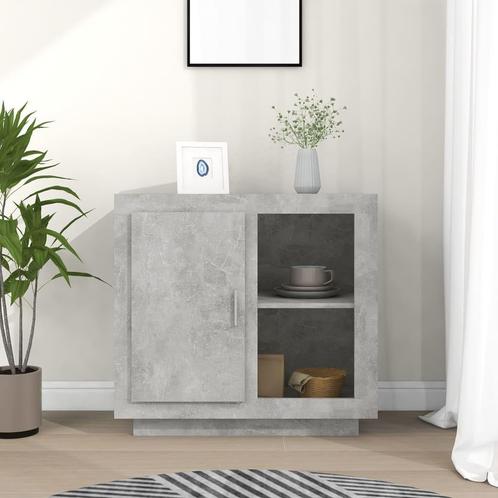 vidaXL Dressoir 80x40x75 cm betongrijs, Huis en Inrichting, Kasten | Dressoirs, Nieuw, Verzenden