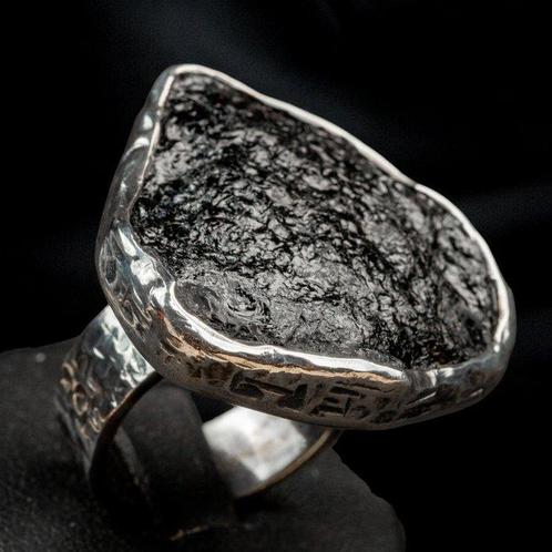 Bague Tourmaline Noire, Protection Naturelle. - Hauteur :, Verzamelen, Dierenverzamelingen
