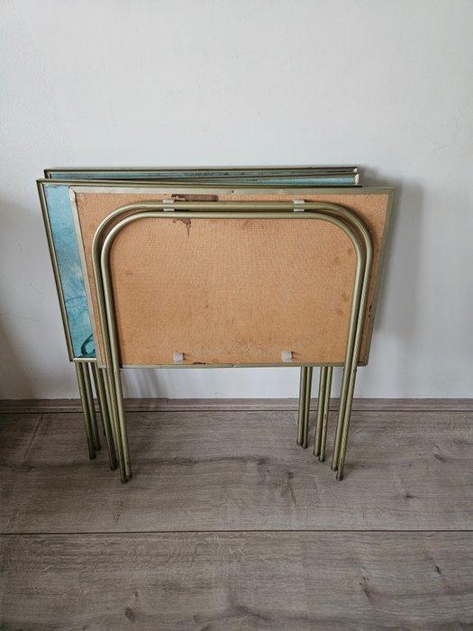 Set bijzettafels (4) - Aluminium, Houtachtig, mdf materiaal, Huis en Inrichting, Overige Huis en Inrichting