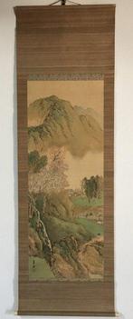 Landscape / Japanese Vintage Hanging Scroll KAKEJIKU / Silk