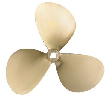 Bieden: Vetus P3B16X12R 3-blade brass propeller 16 x 12 inc, Ophalen of Verzenden