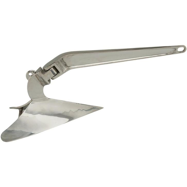 7kg Ploegschaaranker Rvs, Watersport en Boten, Bootonderdelen, Nieuw, Ophalen of Verzenden