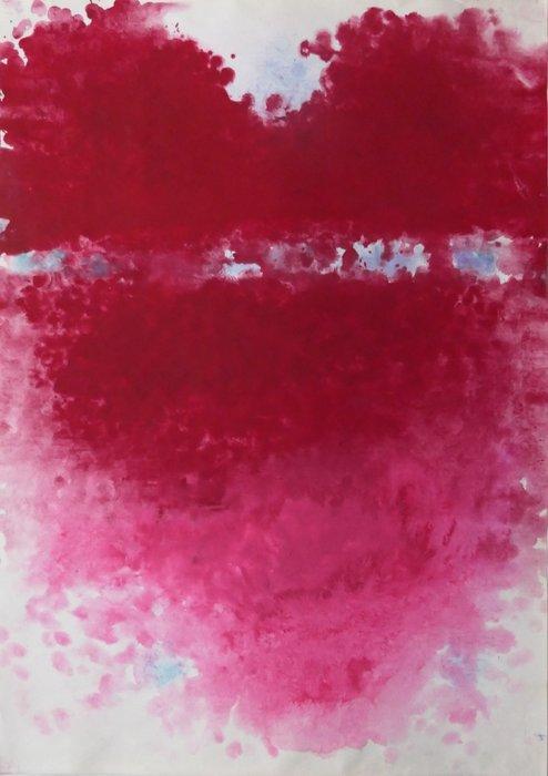 Adolphe Lechtenberg - Herzmaske Maskenherz, Antiquités & Art, Art | Peinture | Moderne