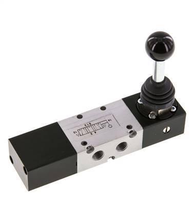 valve à levier à main centrale déchappement 5/3 G1/8, Doe-het-zelf en Bouw, Gereedschap | Overige machines, Verzenden